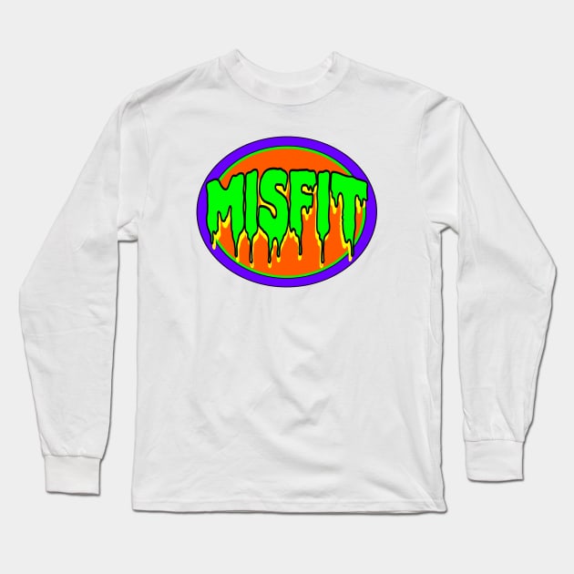 Misfit Long Sleeve T-Shirt by Retro-Matic